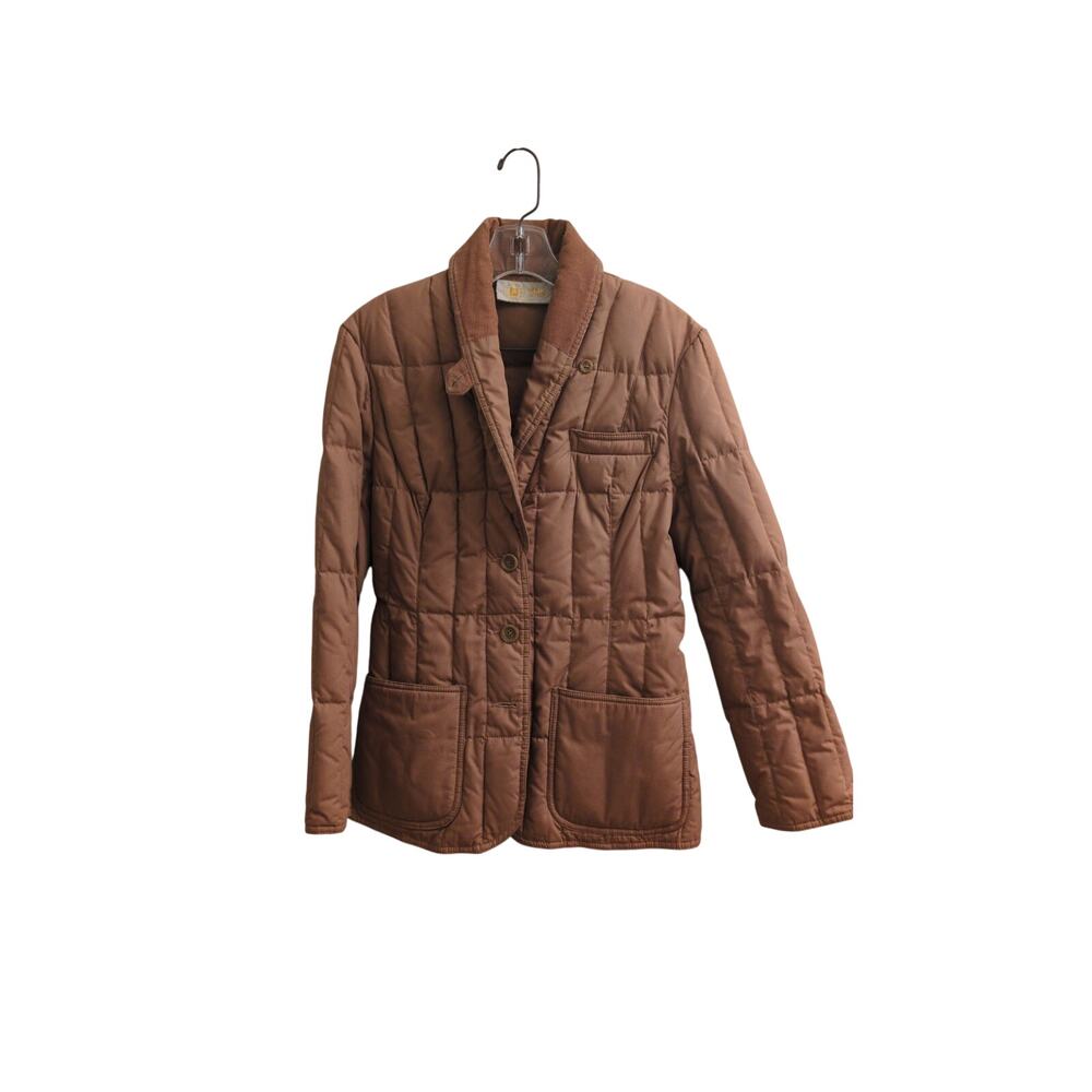 Vintage White Stag Quilted Utility Blazer Jacket – Mauve Barn Coat Style